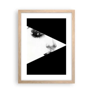 Een poster in een licht eiken lijst - Altijd niet ontdekt - 30x40 cm