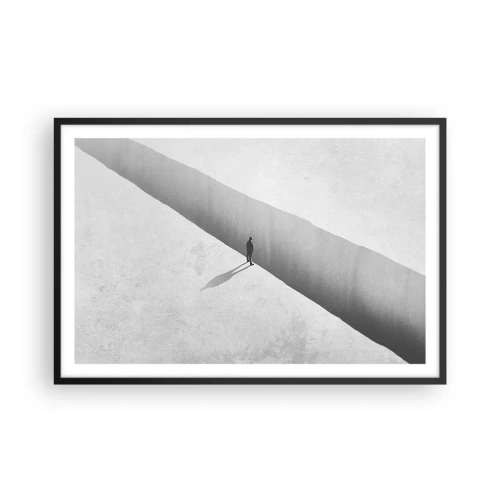 Poster in een zwarte lijst - Een duidelijk doel - 91x61 cm