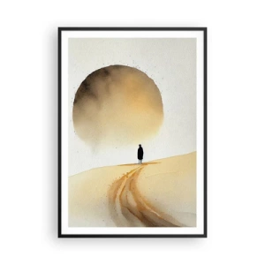 Poster in een zwarte lijst - Altijd verlangen - 70x100 cm