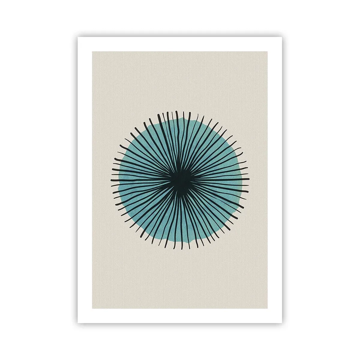 Poster - Stralend in het blauw - 50x70 cm
