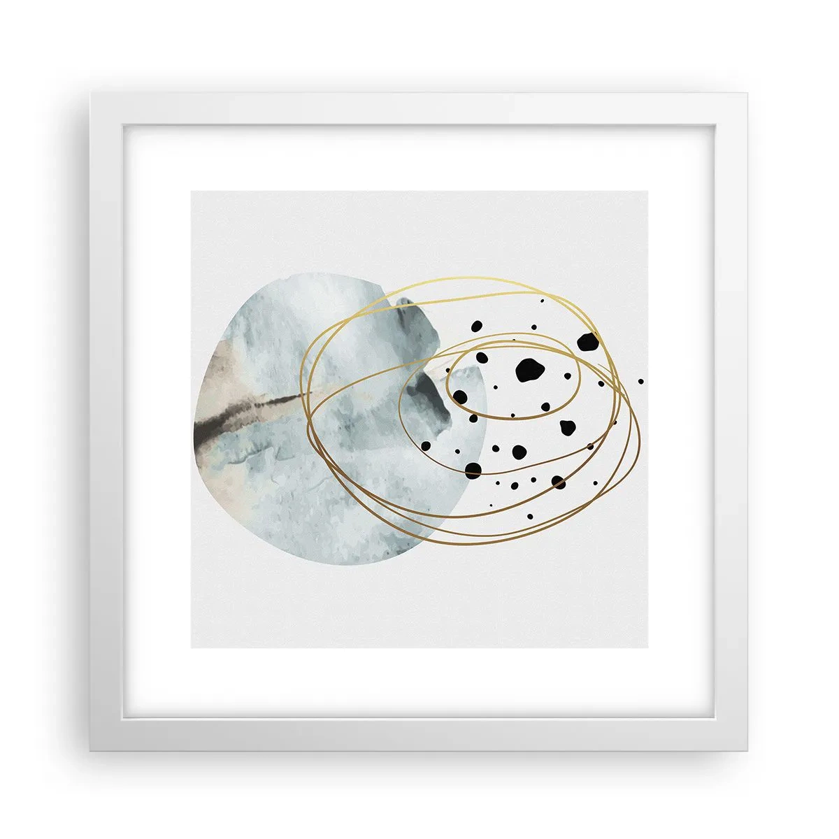 Poster in een witte lijst - Omarmd door de ruimte - 30x30 cm