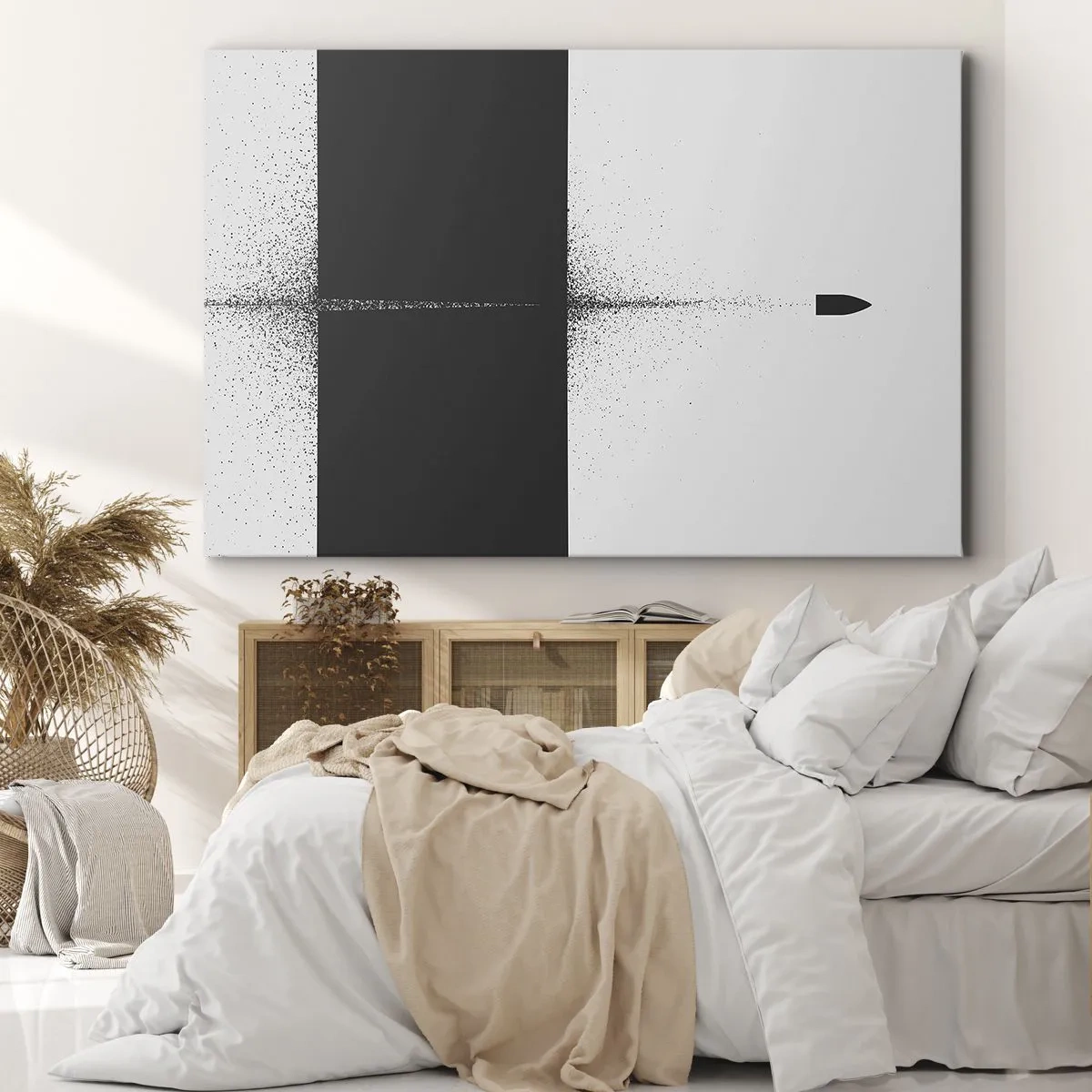 Schilderen op canvas - Rechtstreeks naar het doel - 120x80 cm