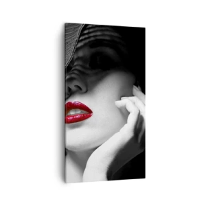 Schilderen op canvas - Een studie in scharlaken - 45x80 cm