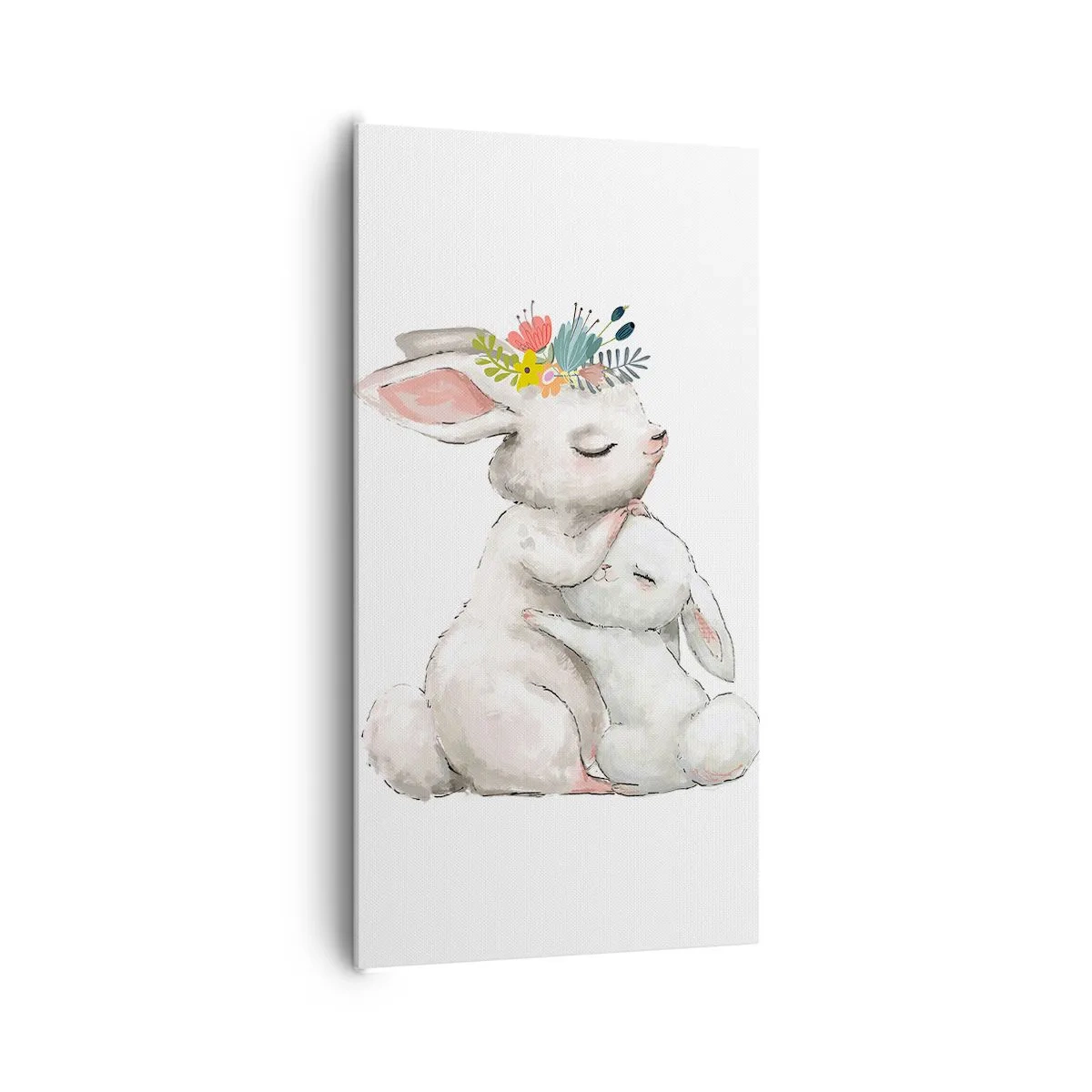Schilderen op canvas - Het is het beste met mama - 65x120 cm