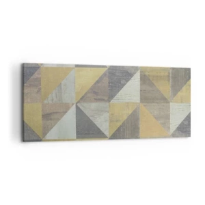 Schilderen op canvas - Op de hoek van de driehoek - 120x50 cm