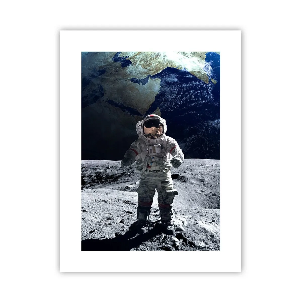 Poster - Groetjes van de maan - 30x40 cm
