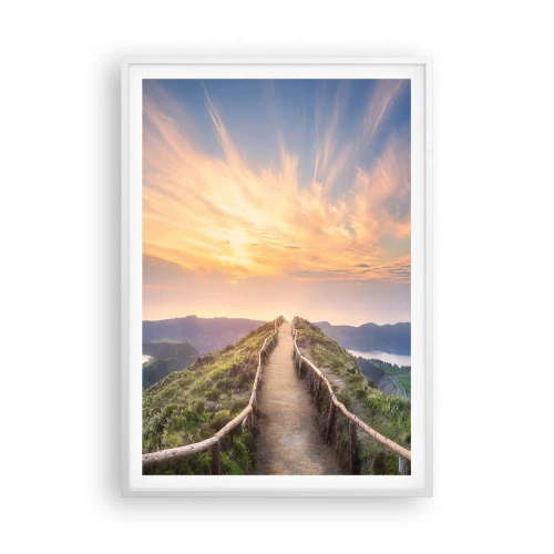 Poster in een witte lijst - Dicht bij de hemel - 70x100 cm