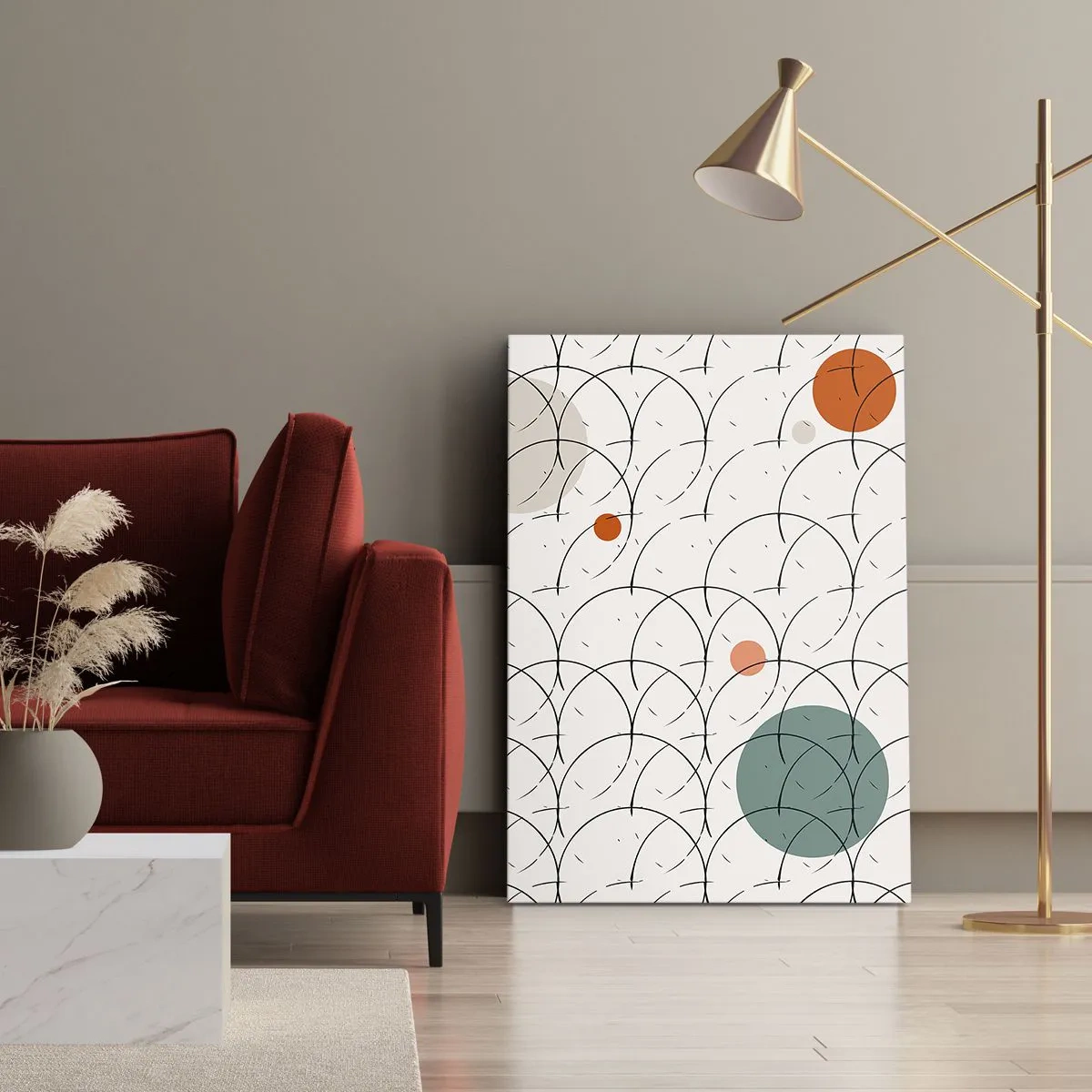 Schilderen op canvas - In de pop-art-sfeer - 55x100 cm