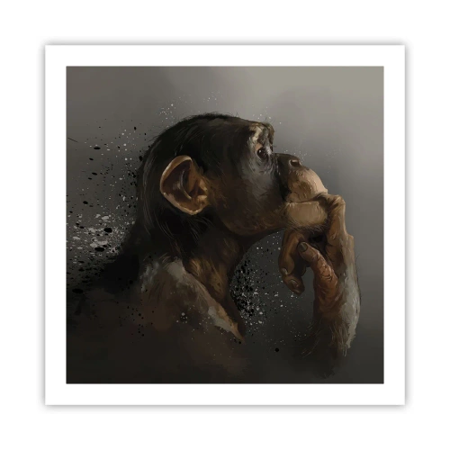 Poster - Zeker een denker - 60x60 cm