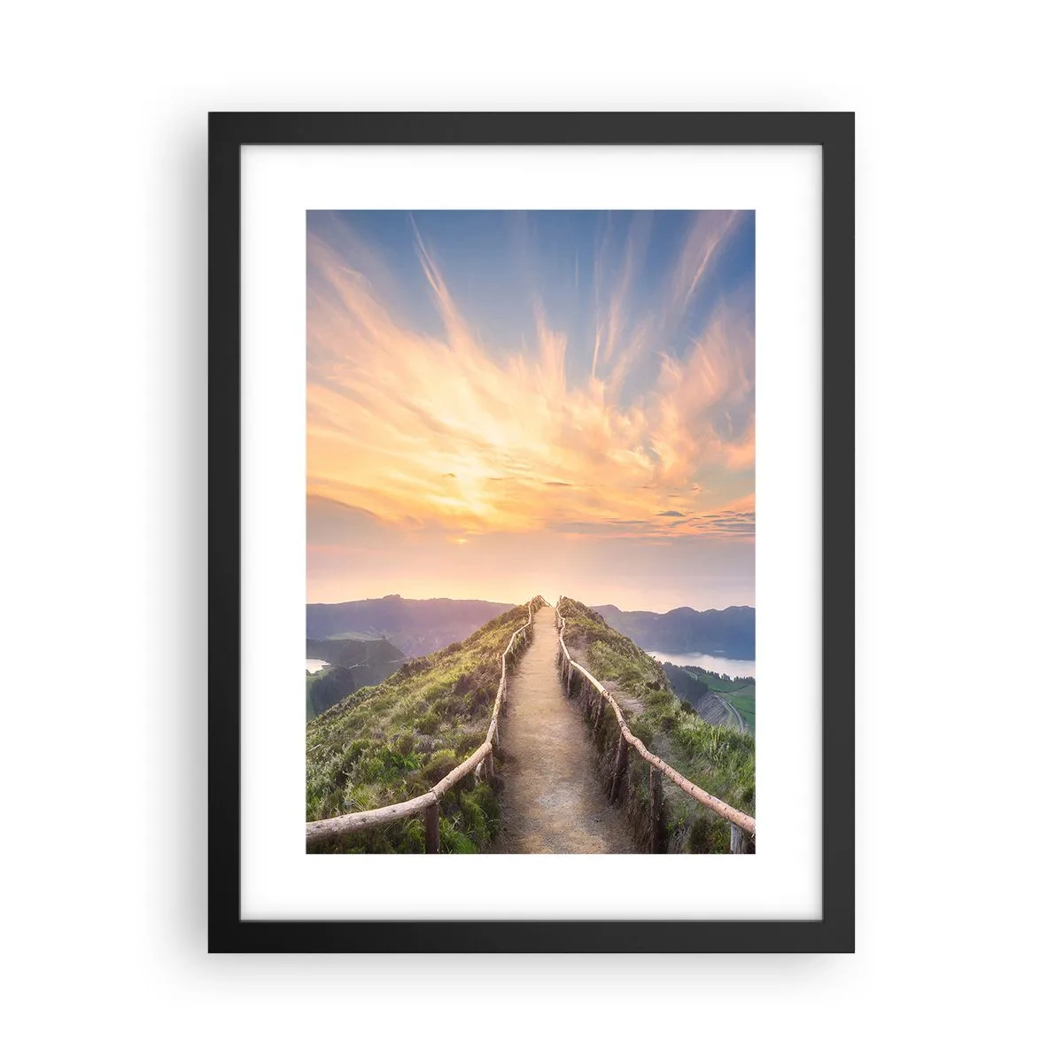 Poster in een zwarte lijst - Dicht bij de hemel - 30x40 cm