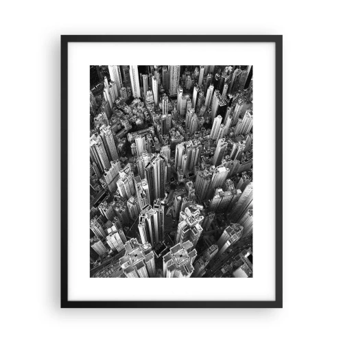 Poster in een zwarte lijst - Nog steeds hoger en hoger - 40x50 cm