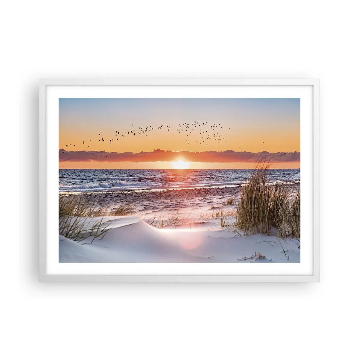 Poster in een witte lijst - Horizontaal landschap - 70x50 cm