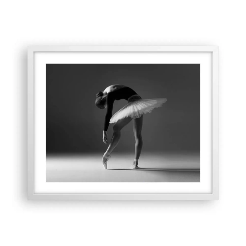 Poster in een witte lijst - Bella ballerina - 50x40 cm