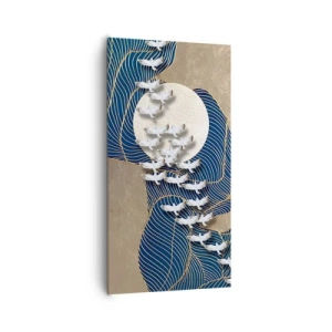 Schilderen op canvas - Vrijheid, dwalen, gemeenschap - 65x120 cm