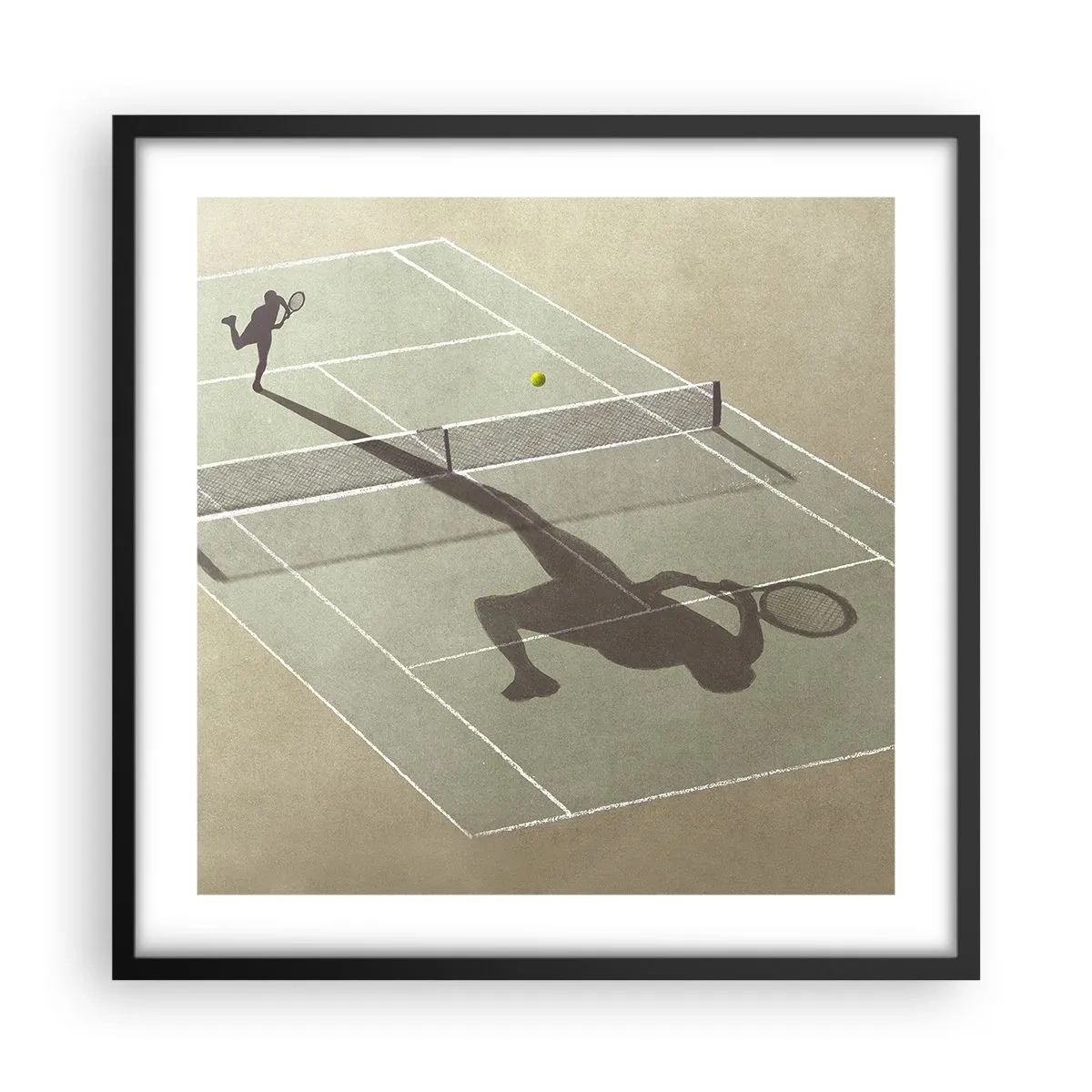 Poster in een zwarte lijst - Jezelf overwinnen - 50x50 cm