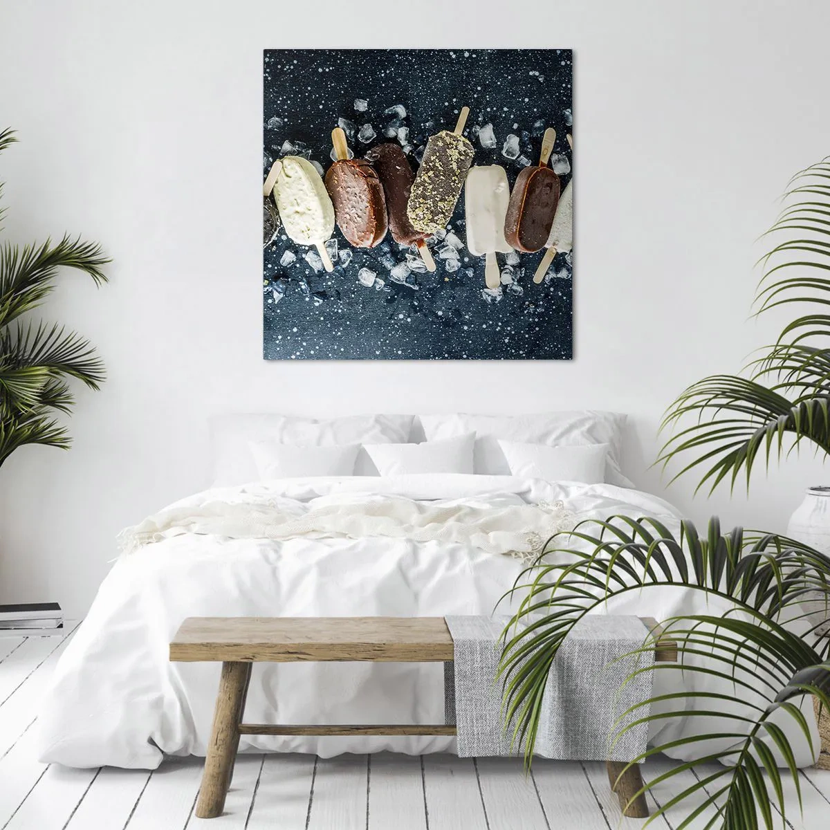 Schilderen op canvas - De smaak van hete zomer - 30x30 cm