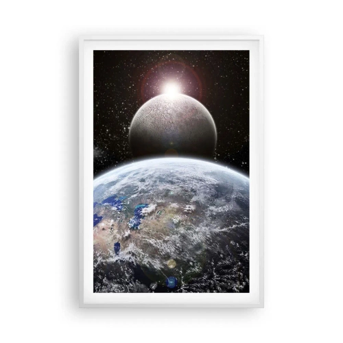 Poster in een witte lijst - Kosmisch landschap - zonsopgang - 61x91 cm