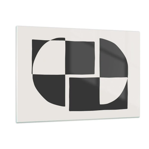 Schilderen op glas - Antithese - synthese - 120x80 cm