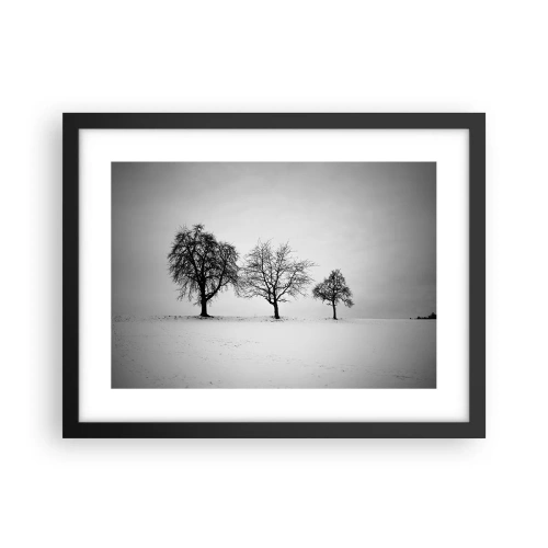 Poster in een zwarte lijst - Waar dromen ze over? - 40x30 cm