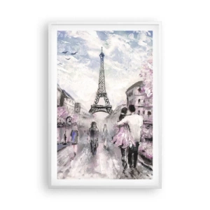 Poster in een witte lijst - Hoe verliefd te worden is alleen in ... - 61x91 cm