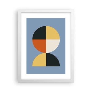 Poster in een witte lijst - Kijk en tel - 30x40 cm