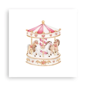 Poster - De zoete kinderwereld - 30x30 cm