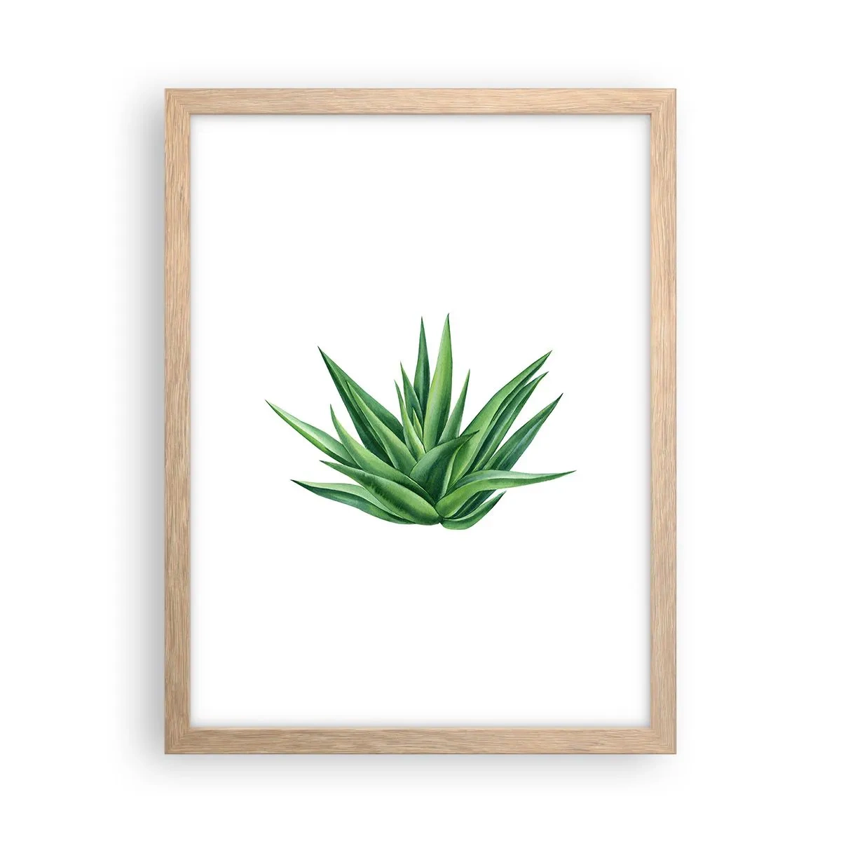 Een poster in een licht eiken lijst - Groen – kracht – leven - 30x40 cm