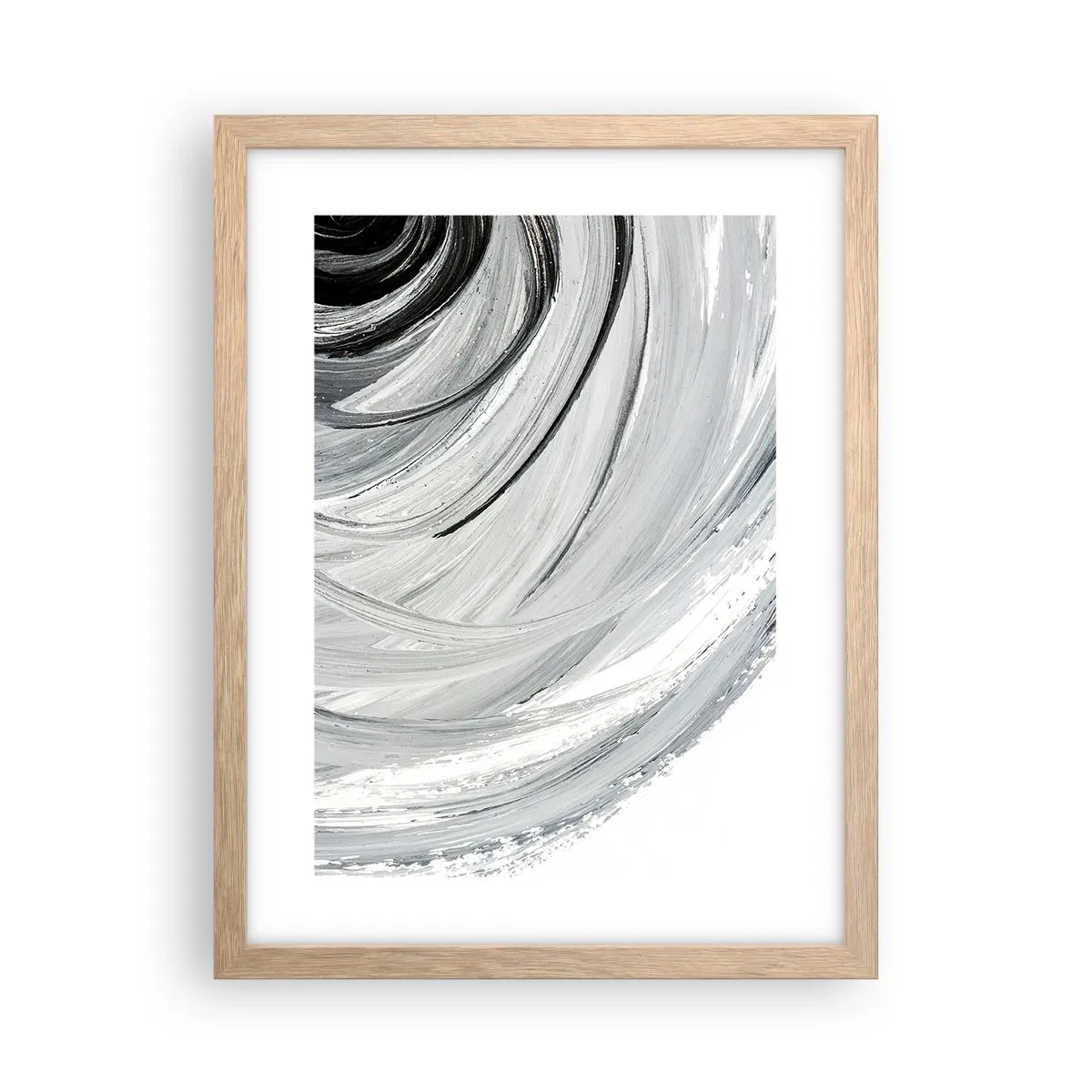 Een poster in een licht eiken lijst - Orbitale samenstelling - 30x40 cm