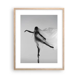 Een poster in een licht eiken lijst - Lichtheid en gratie - 40x50 cm