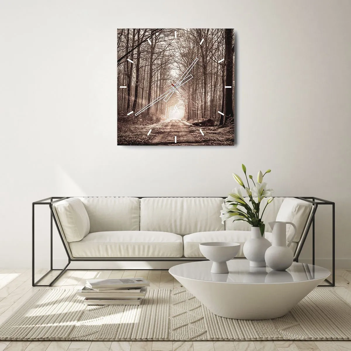 Wandklok - Klok - Boskathedraal - 30x30 cm