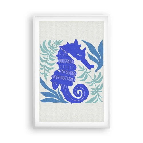 Poster in een witte lijst - In een onderwaterweide - 61x91 cm