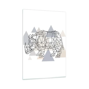 Schilderen op glas - Structuur van kracht - 80x120 cm