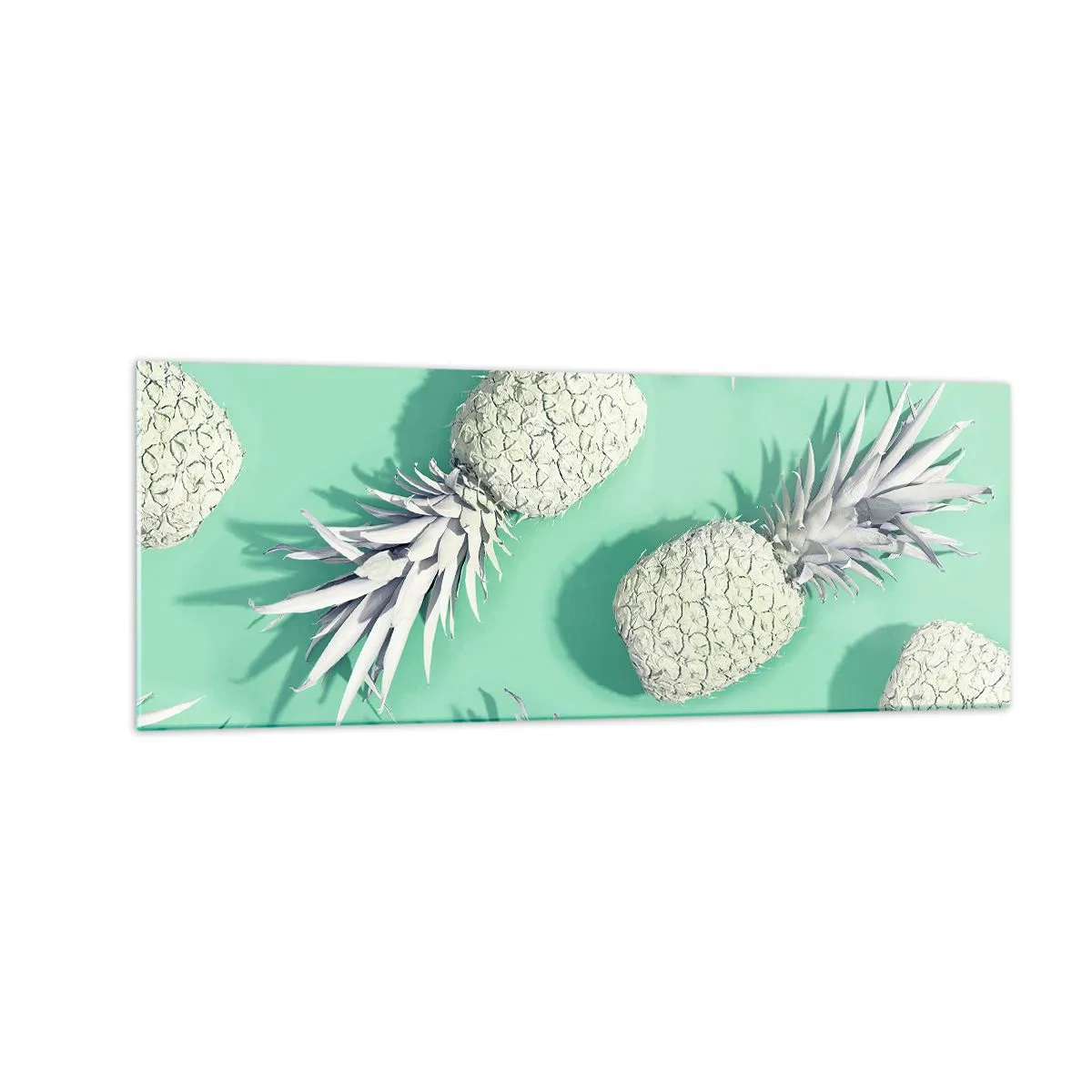 Schilderen op glas - Het gaat goed met munt - 140x50 cm