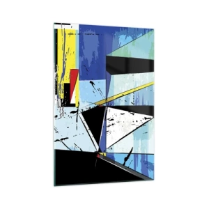 Schilderen op glas - Bekijk de wereld vanuit een bepaalde hoek... - 70x100 cm