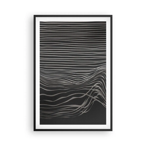 Poster in een zwarte lijst - Ritme en accent - 61x91 cm