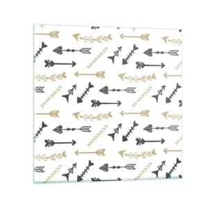 Schilderen op glas - De droom van de boogschutter - 70x70 cm