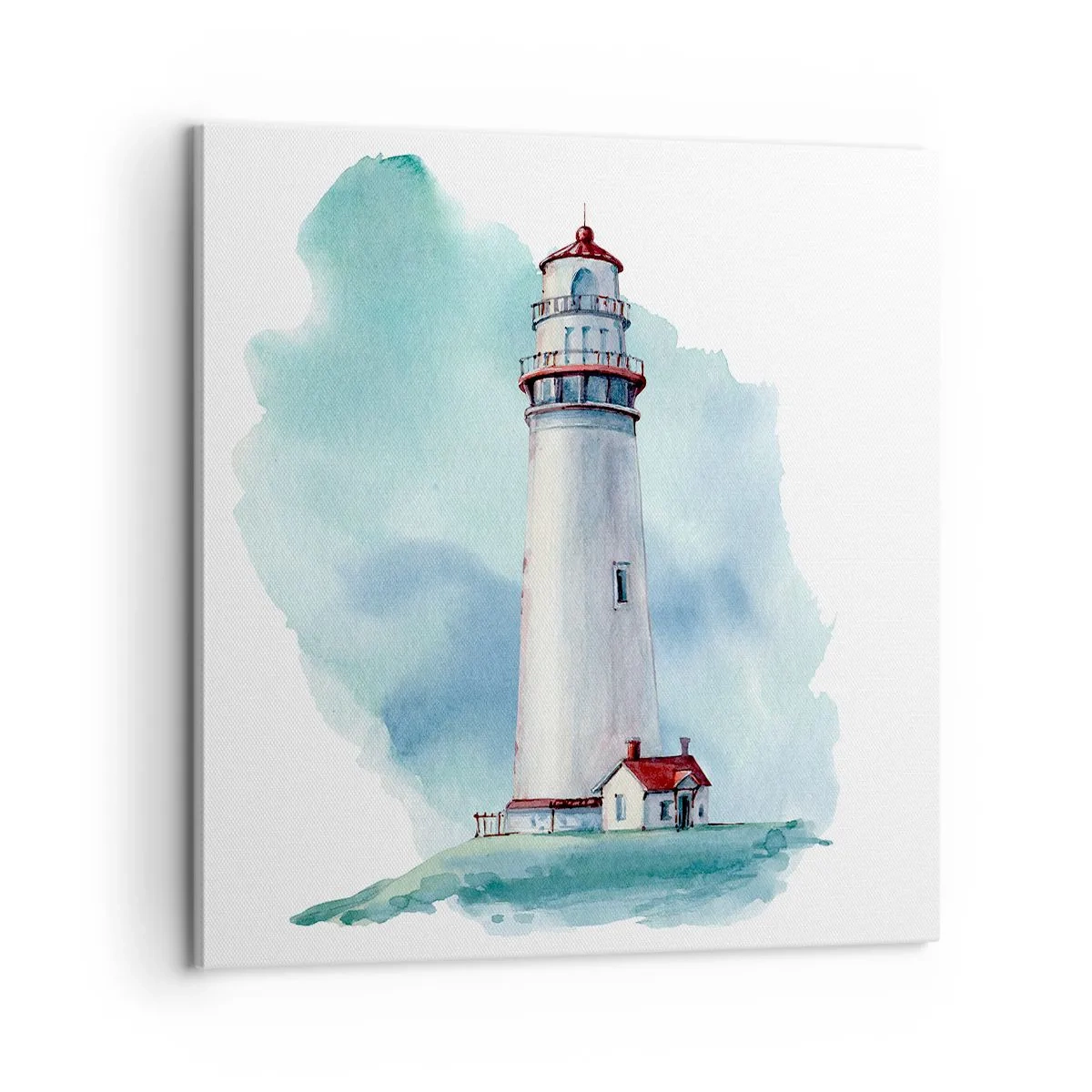 Schilderen op canvas - Blue's zachtaardige zus - 60x60 cm