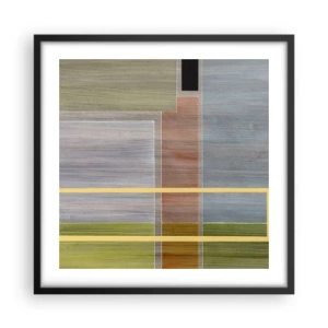 Poster in een zwarte lijst - Eenvoudig en rustig - 50x50 cm