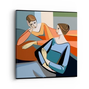 Schilderen op canvas - Een moment van vertrouwen - 30x30 cm