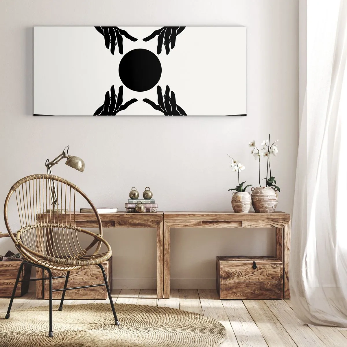 Schilderen op canvas - Geheim teken - 140x50 cm