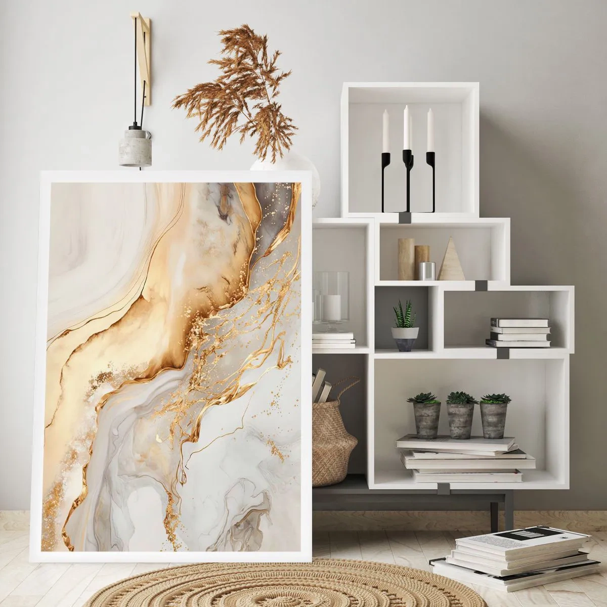 Poster - Abstractie: schoonheid en goedheid - 61x91 cm