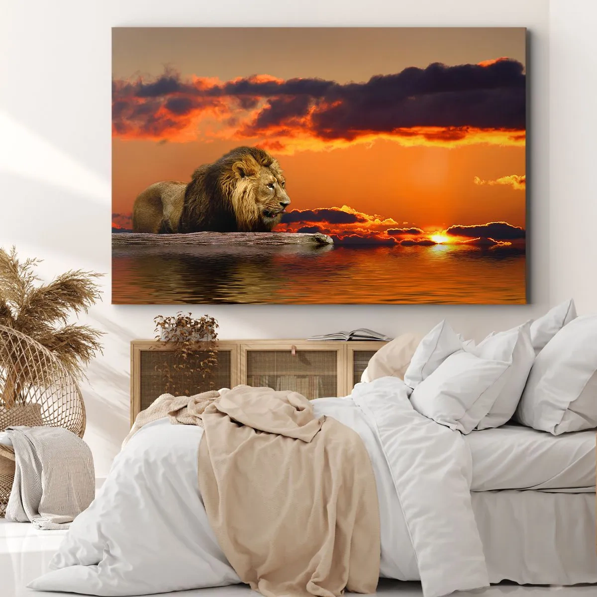 Schilderen op canvas - Koning van de natuur - 120x80 cm