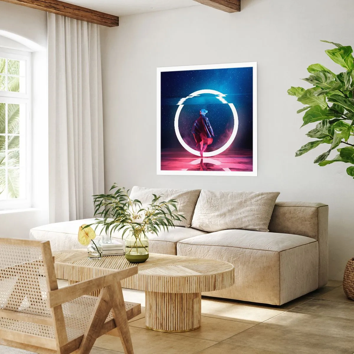 Poster - Tussen werelden - 30x30 cm