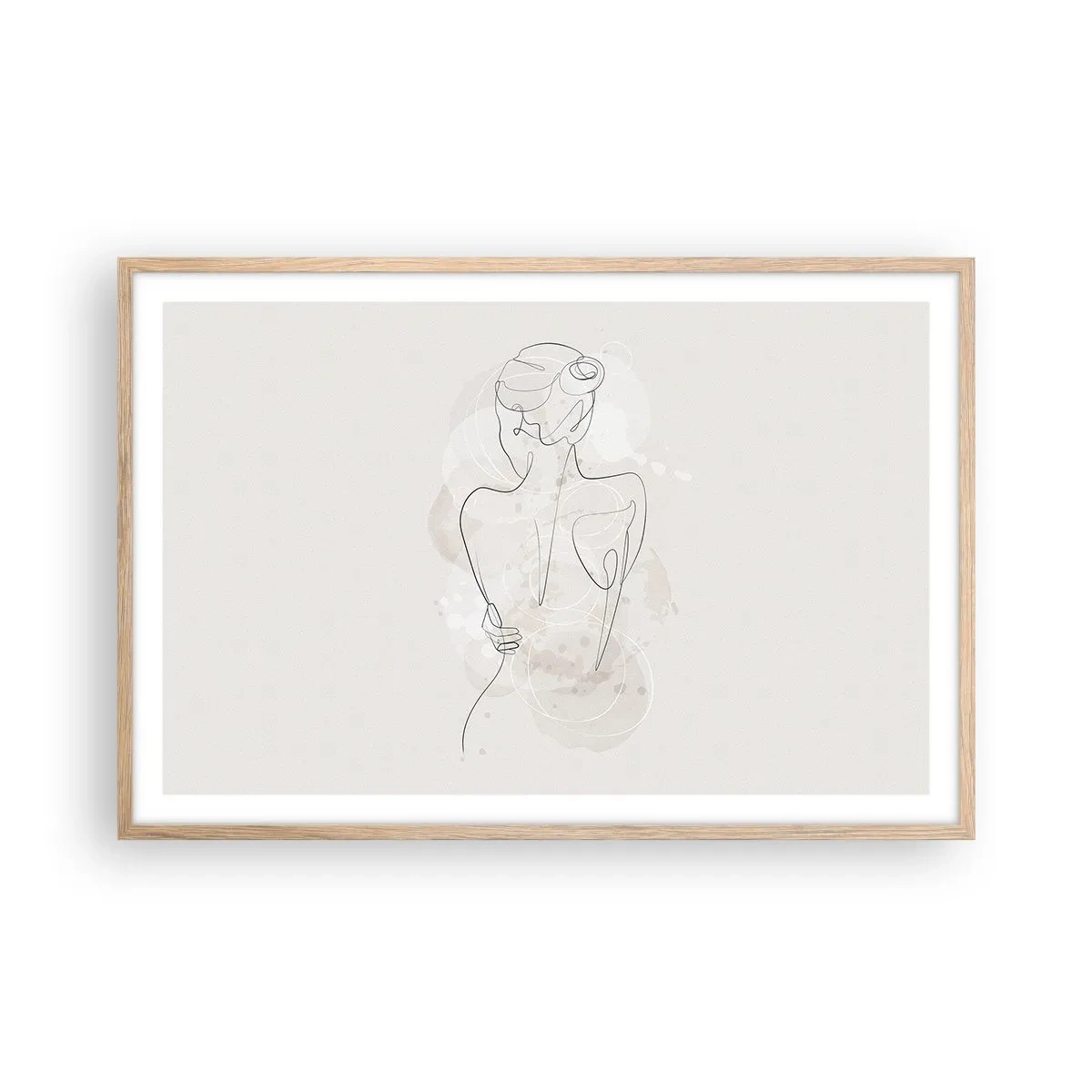 Een poster in een licht eiken lijst - Als een gevoelig instrument - 91x61 cm