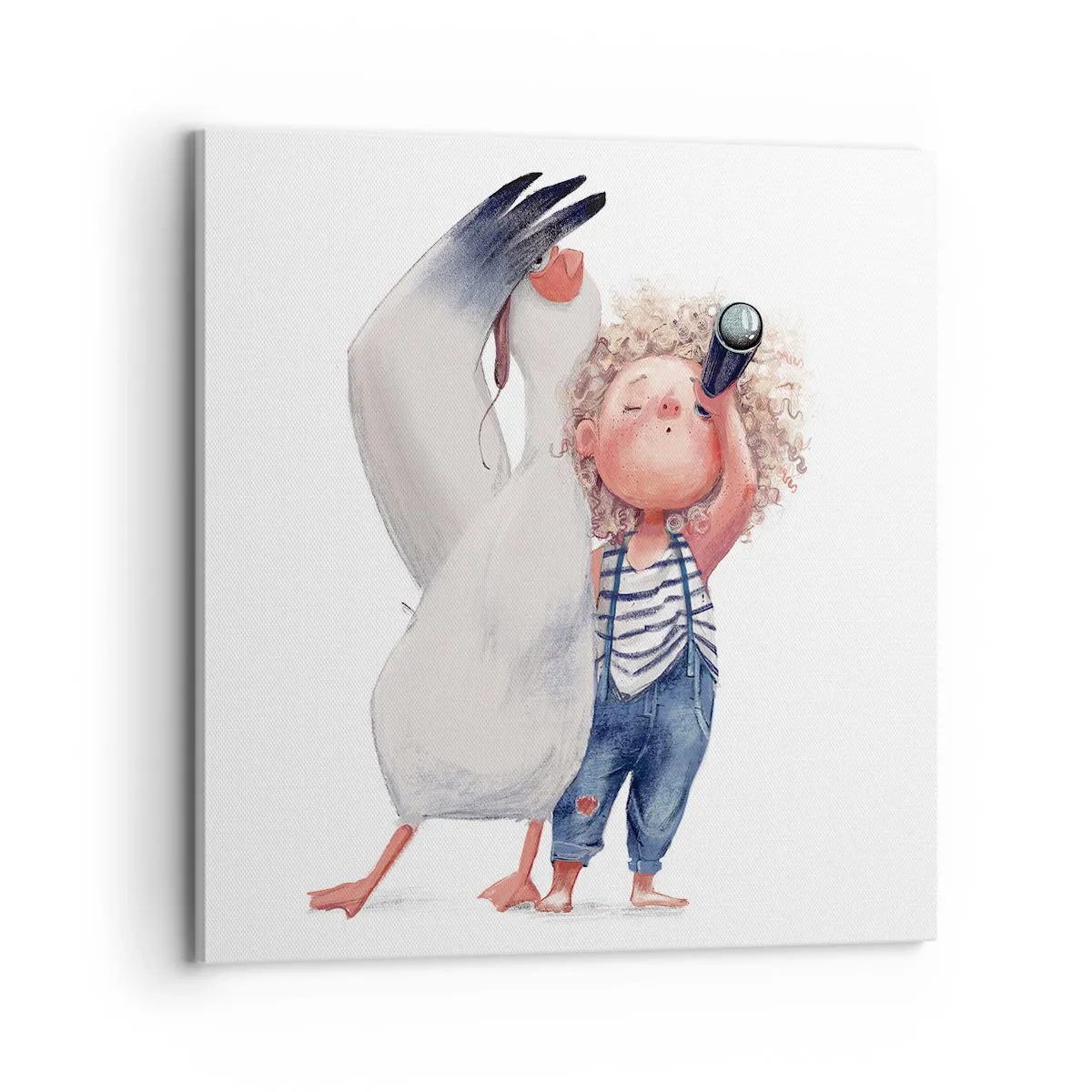 Schilderen op canvas - Een geweldige reisroute - 70x70 cm