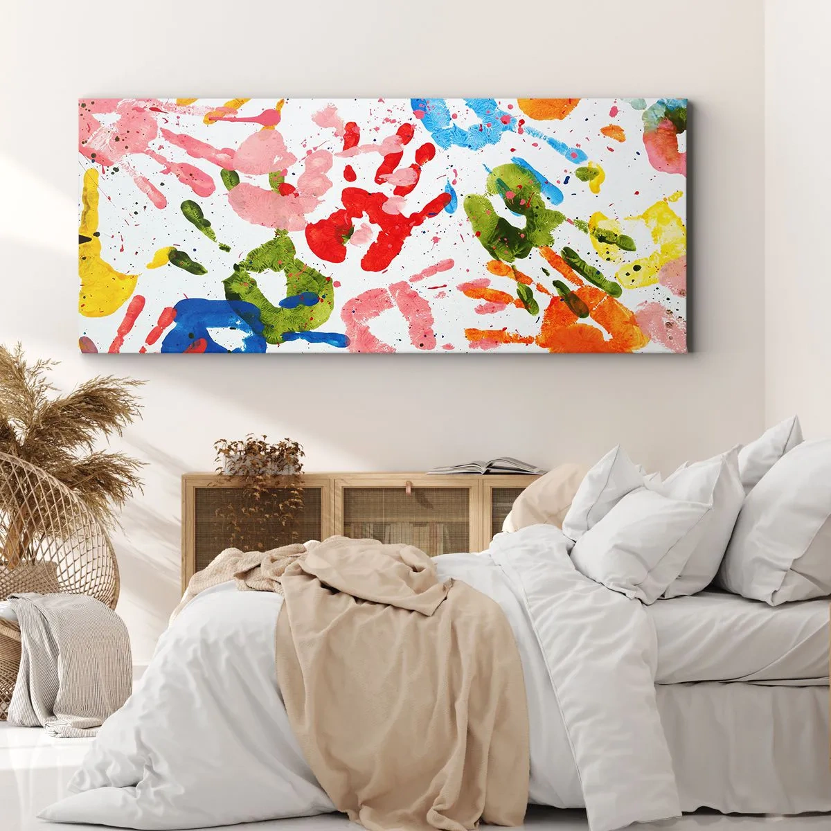 Schilderen op canvas - Volg de voetstappen - 100x40 cm