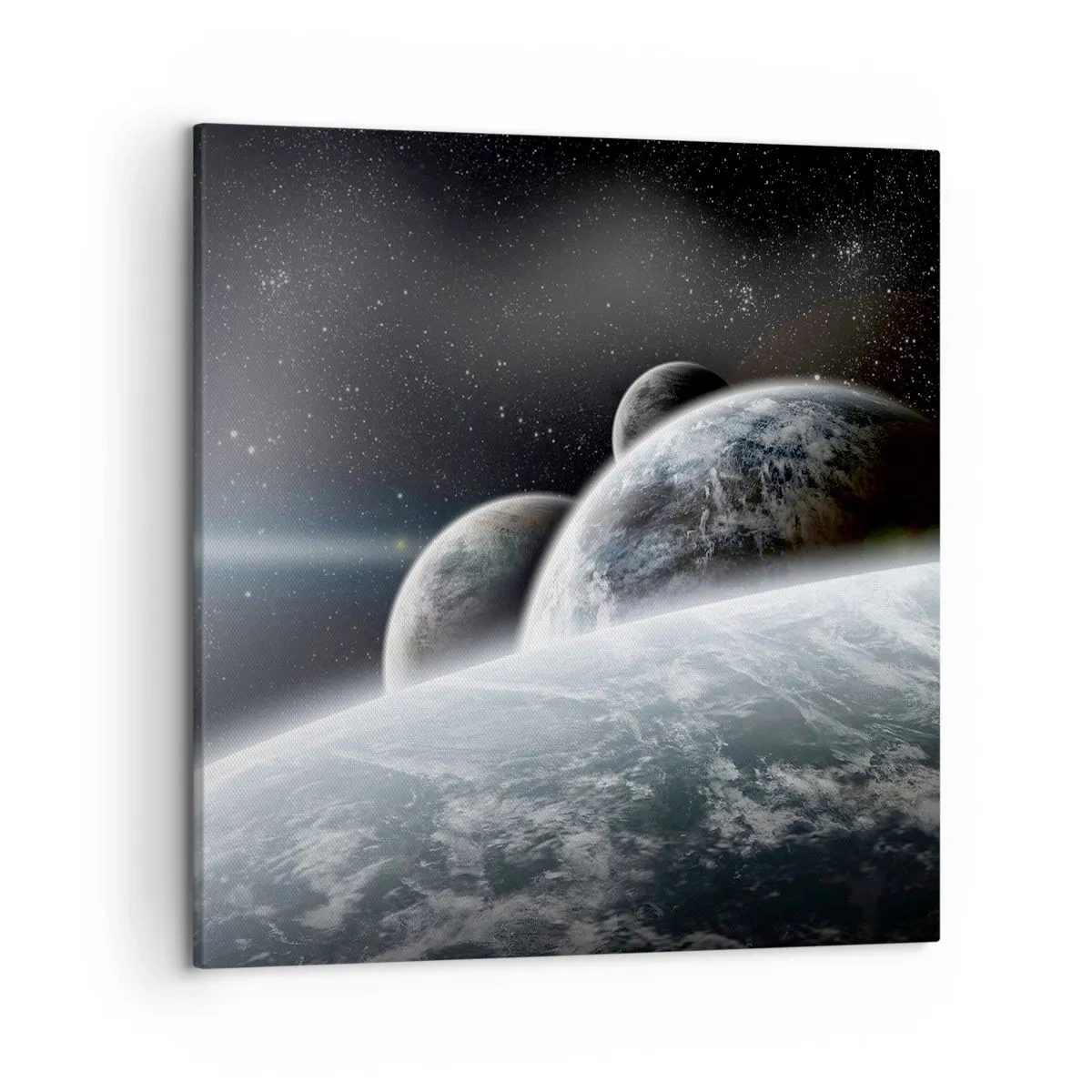 Schilderen op canvas - Kosmische muziek van de sferen - 50x50 cm