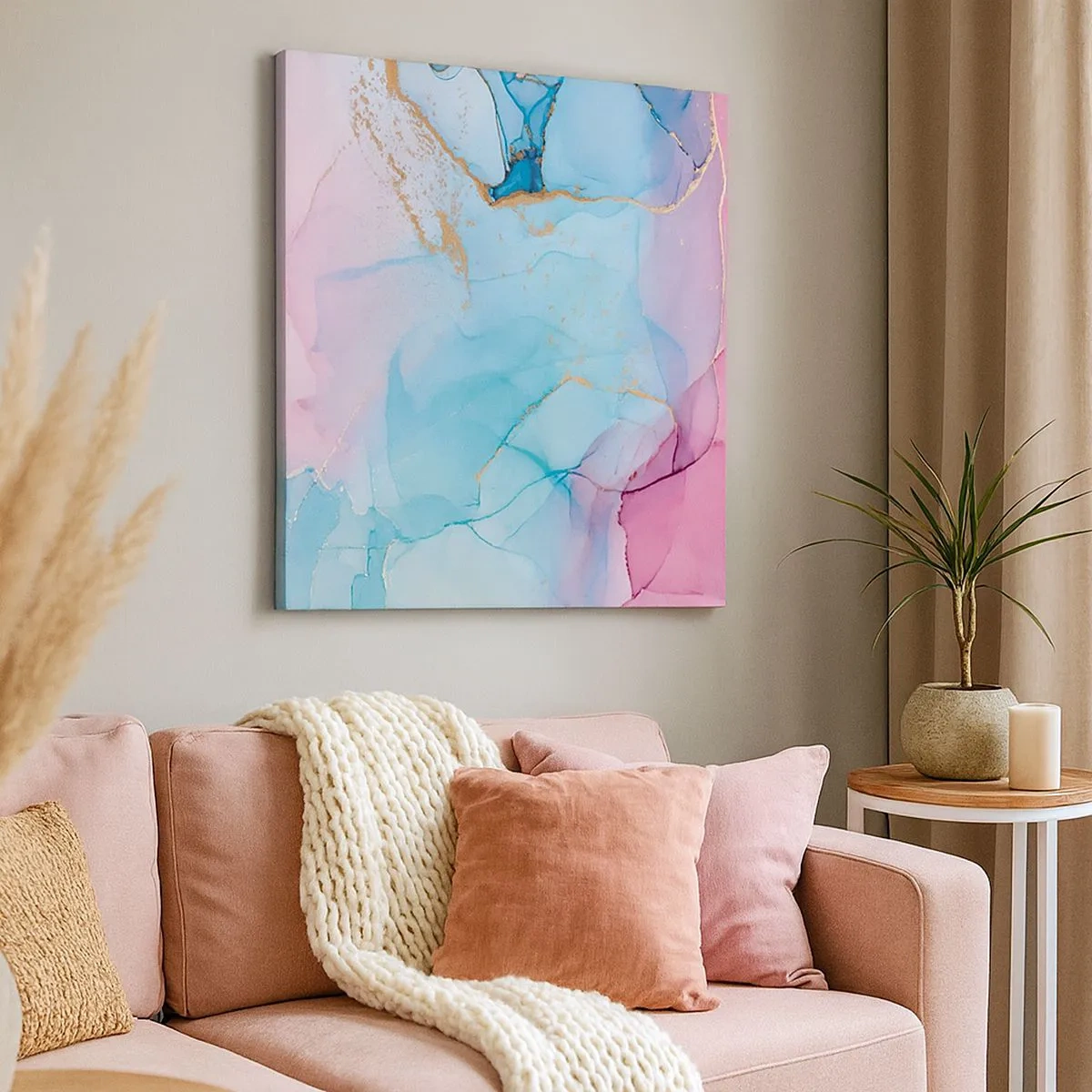 Schilderen op canvas - Ontmoeting en interpenetratie - 30x30 cm