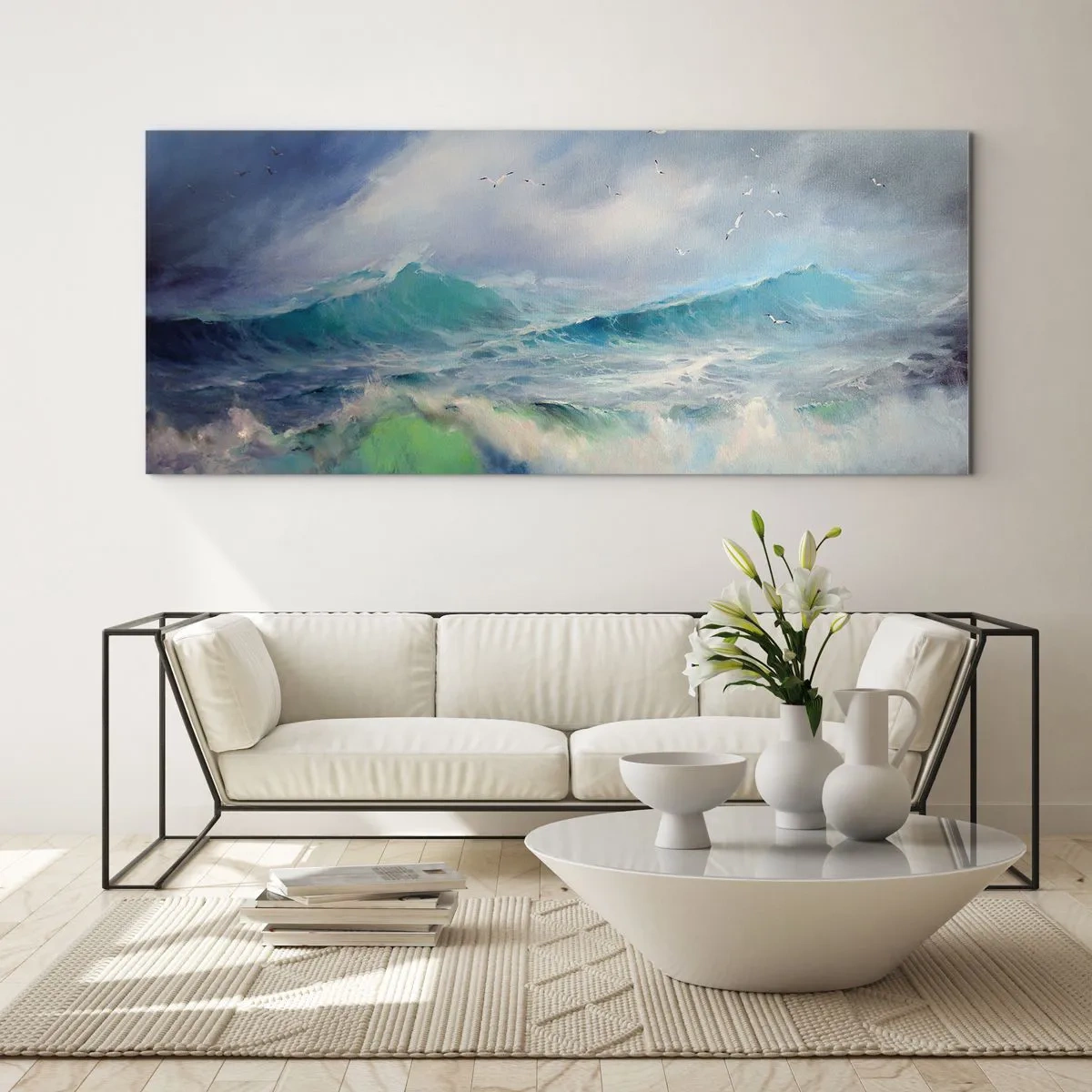Schilderen op glas - 'De wervelwind huilde van triomf...' - 100x40 cm