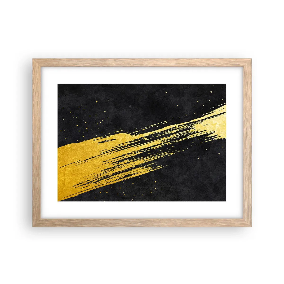 Een poster in een licht eiken lijst - Spring in hyperruimte - 40x30 cm